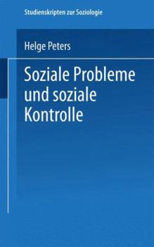 Paperback Soziale Probleme Und Soziale Kontrolle [German] Book