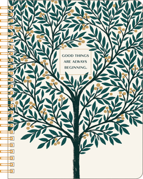 Hardcover Spiral Notebook: Good Things Are Always Beginning. Book