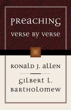 Paperback Preaching Verse by Verse Book