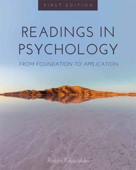 Paperback Readings in Psychology: From Foundation to Application Book