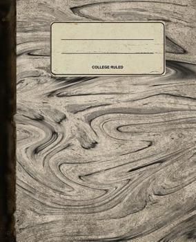 Paperback Old Looking Notebook Journal No. 1: Antique Vintage Design Marble Composition Book Cover 7.5 x 9.25 College Ruled, 120 Pages Book