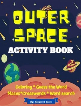 Paperback Outer Space Activity Book: Word and Coloring Activities for Children Book