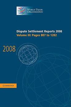 Hardcover Dispute Settlement Reports 2008 Book