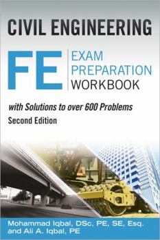 Paperback Civil Engineering FE Exam Preparation Workbook Book