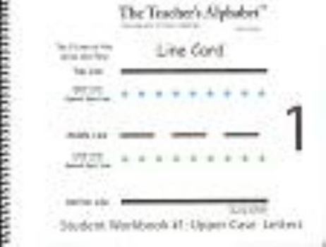 Spiral-bound The Teacher's Alphabet Student Workbook #1 Book