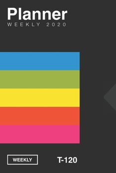 Black Vhs Video cassette tape T-120 Inspired 2020 Planner [6x9]: Vintage Retrowave Vaporwave Theme