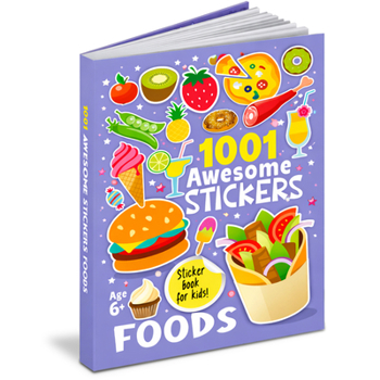1001 Awesome Stickers Foods (Activity Book)