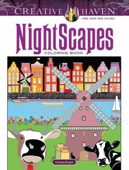 Paperback Creative Haven Nightscapes Coloring Book