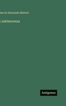 Hardcover L'adolescenza [Italian] Book