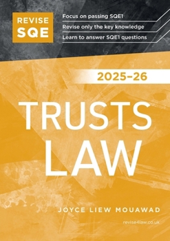 Paperback Revise SQE Trusts Law 2025-26 Book
