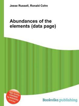 Paperback Abundances of the Elements (Data Page) Book