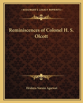 Paperback Reminiscences of Colonel H. S. Olcott Book