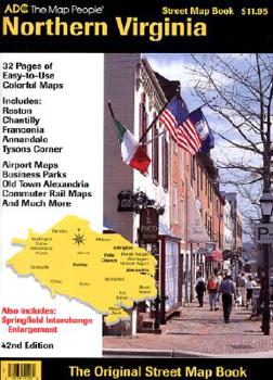 Paperback Northern Virginia Street Map Book: Includes Reston, Chantilly, Franconia, Annandale, Tysons Corner, Airport Maps ... and Much More Book