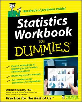 Paperback Statistics Workbook for Dummies Book