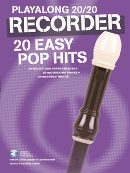 Misc. Play Along 20/20 Recorder: 20 Easy Pop Hits Book