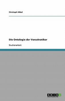 Paperback Die Ontologie der Vorsokratiker [German] Book