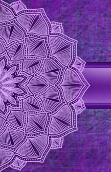 Paperback Purple Mandala Book