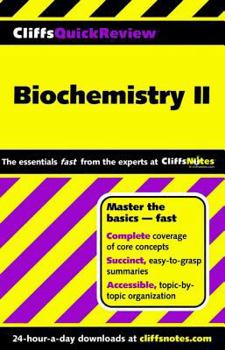 Paperback Biochemistry II: CliffsNotes Quick Review Book