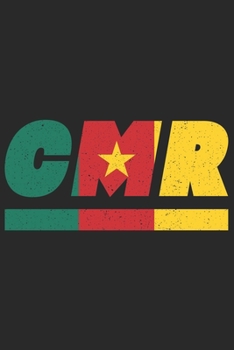 CMR: Kamerun Notizbuch mit karo 120 Seiten in weiß. Notizheft mit der kamerunischen Flagge (German Edition)