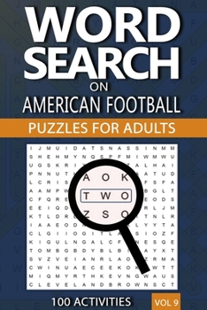 Paperback Word Search on American Football: Puzzles for Adults Book