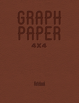 Paperback Graph Paper 4x4 Notebook Book