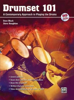 Paperback Drumset 101: A Contemporary Approach to Playing the Drums [With DVD] Book