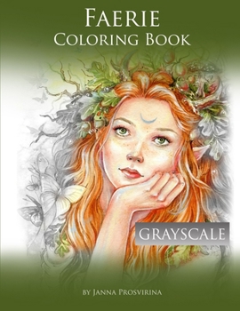 Paperback Faerie Coloring Book: Grayscale Book