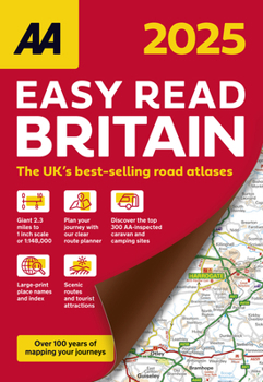 Paperback AA Easy Read Britain 2025 Book