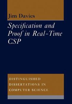 Paperback Specification and Proof in Real Time CSP Book