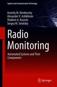 Hardcover Radio Monitoring: Automated Systems and Their Components Book