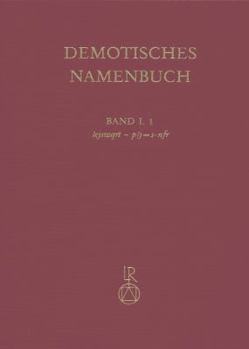 Hardcover Demotisches Namenbuch Gesamtband [German] Book