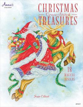 Paperback Christmas Cross-Stitch Treasures Book