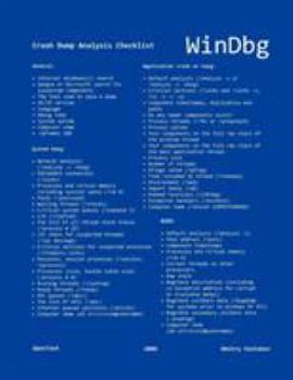 Paperback WinDbg: A Reference Poster and Learning Cards Book