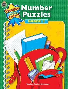 Paperback Number Puzzles Grade 3 Book