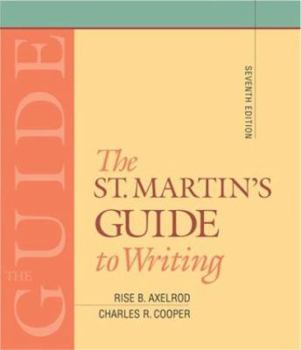 Paperback The St. Martin's Guide to Writing Book