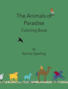 Paperback The Animals of Paradise: Coloring Book