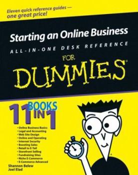 Paperback Starting an Online Business All-In-One Desk Reference for Dummies Book