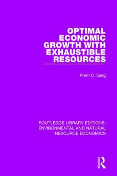 Hardcover Optimal Economic Growth with Exhaustible Resources Book