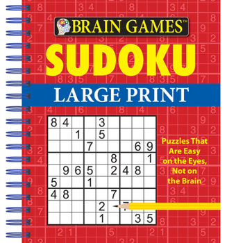 Spiral-bound Brain Games - Sudoku Large Print Book