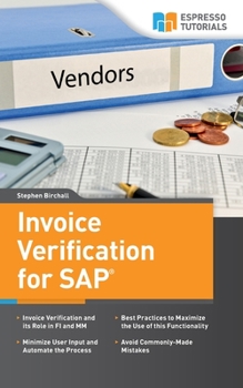 Paperback Invoice Verification for SAP Book
