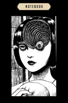 Paperback Notebook: Uzumaki junji ito japanese horror manga Notebook-6x9(100 pages)Blank Lined Journal For kids, ramen, anime, manga lover Book