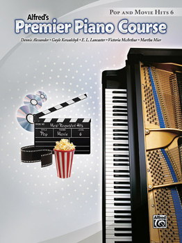 Paperback Alfred's Premier Piano Course Pop and Movie Hits, Level 6 Book