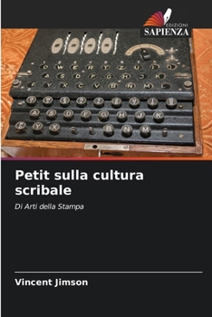 Paperback Petit sulla cultura scribale [Italian] Book
