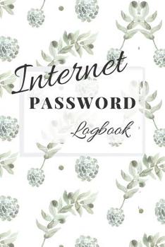 Paperback Internet Password Logbook: A journal for home and office organization Book