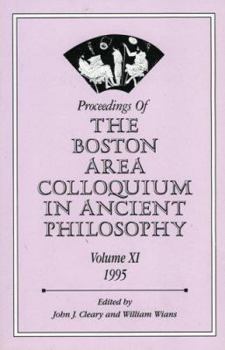 Paperback Proceedings of the Boston Area Colloquium in Ancient Philosophy: Volume XI (1995) Book