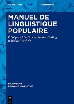 Hardcover Manuel de linguistique populaire [French] Book