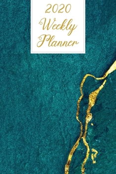 Paperback 2020 Weekly Planner: Elegant Turquoise Academic Weekly Planner Organizer 2020 Book