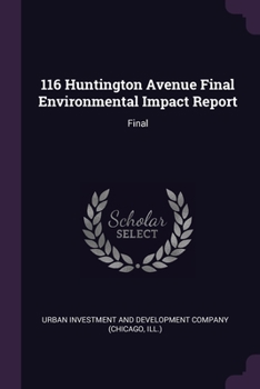 Paperback 116 Huntington Avenue Final Environmental Impact Report: Final Book