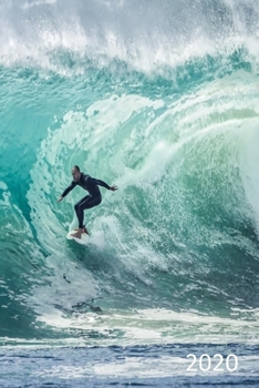 2020: Diary, Weekly Planner, Organiser, Year 2020 - Week Per View.  Gift for Surfer