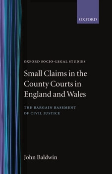 Hardcover Small Claims in the County Courts in England and Wales Book